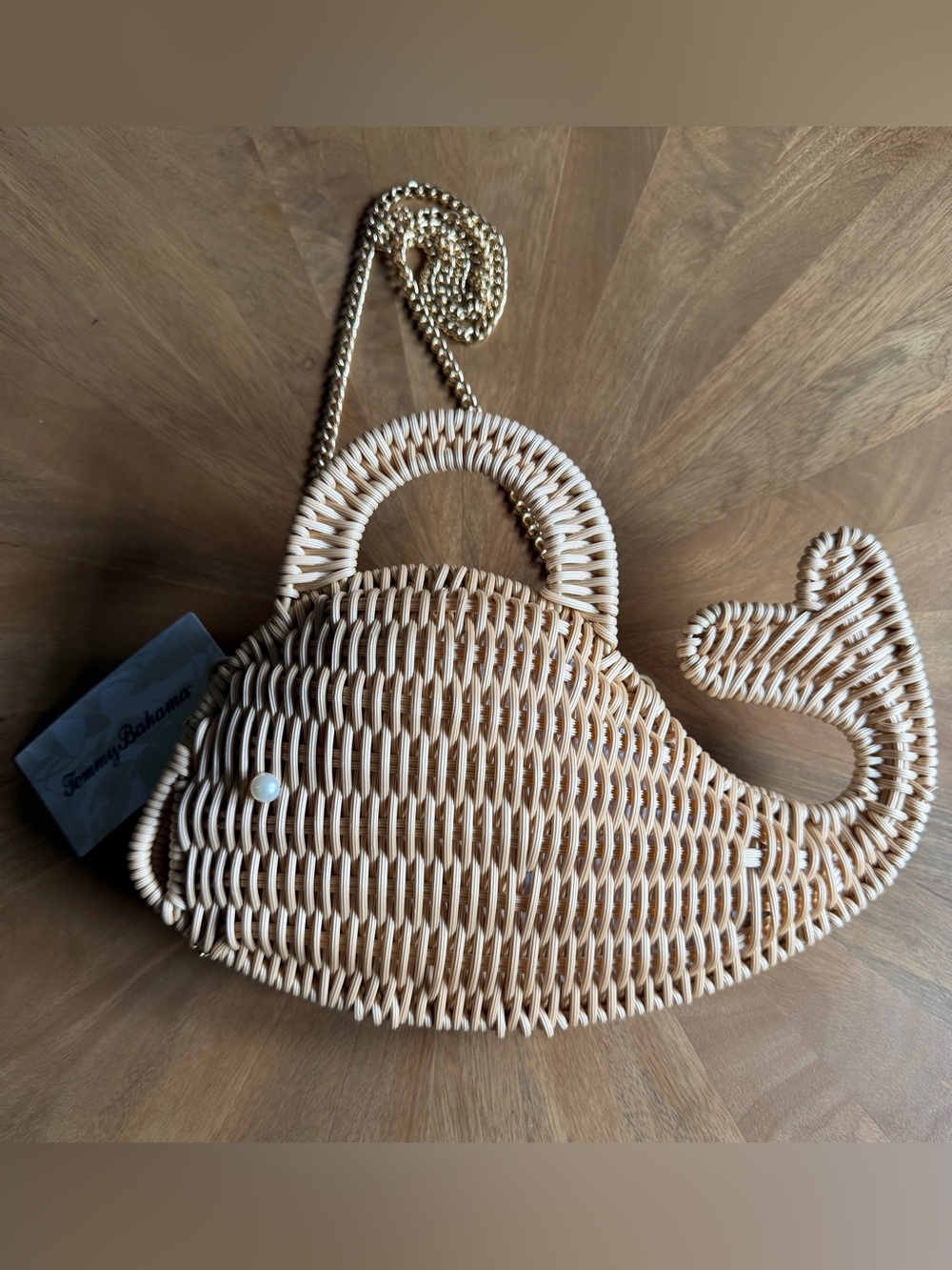 Tommy Bahama Woven Whale
Bag - NWT